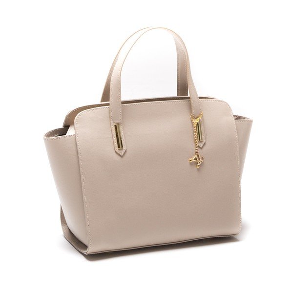 Luisa Vanini 421 ādas rokassomiņa, krēmkrāsas krāsā-image-2