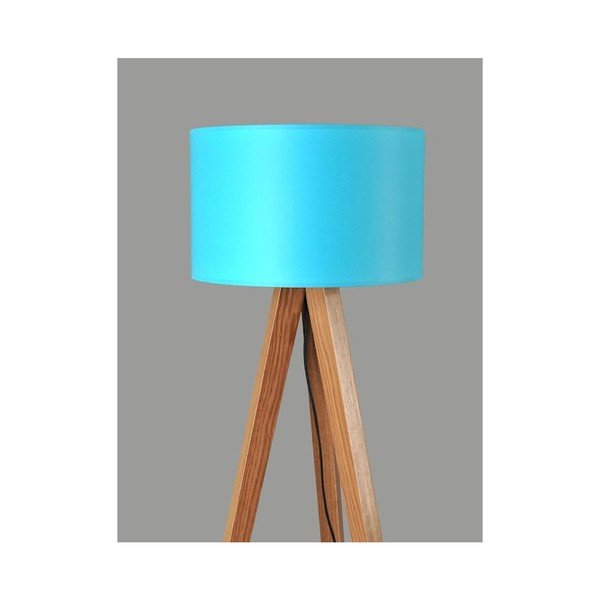 Statīva stāvlampa Zils/olīvkoka rieksts-image-1