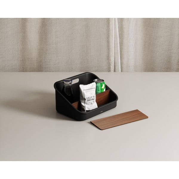 Melns pārstrādātas plastmasas kosmētikas vannas istabas organizators Bellwood – Umbra-image-2