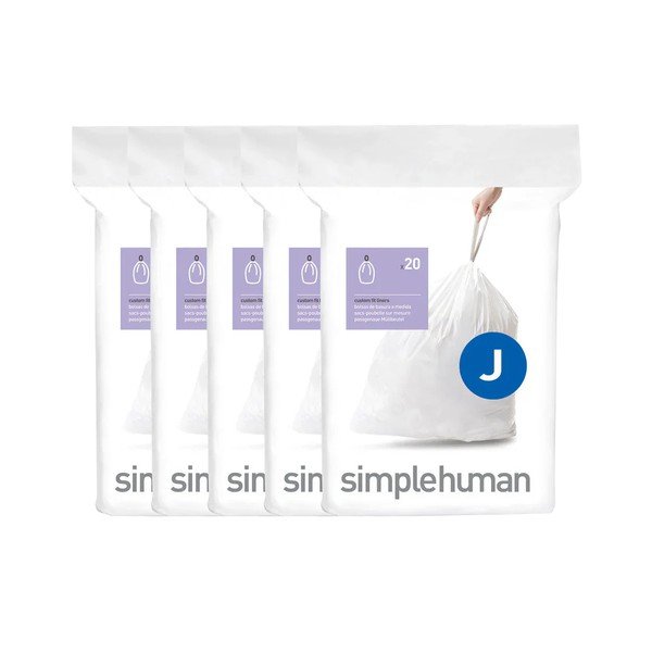 Savelkami atkritumu maisi (100 gab.) 45 l J – simplehuman-image-1