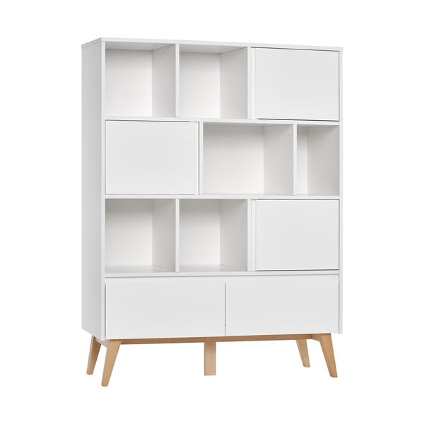 Balts bērnu grāmatu skapis Pinio Swing, 120 x 160 cm-image-2