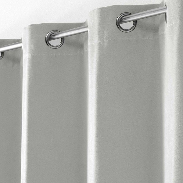 Gaiši pelēks zamšādas aizkars 140x240 cm Sultane – douceur d'intérieur-image-1