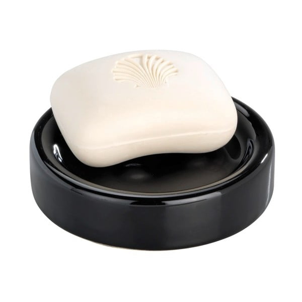 Melns keramikas ziepju trauks Wenko Polaris-image-1