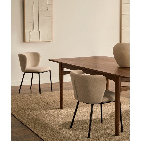 Pelēkbrūns paklājs 200x300 cm Galinda – Kave Home-image-1