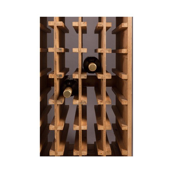 Brūns egles masīvkoka vīna skapis pudeļu skaits 28, 43,5x118,5 cm Claude – Dutchbone-image-4