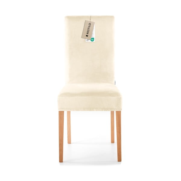 Krēmkrāsas uzvelkami pārvalki krēslam (4 gab.) 48 cm Sento – Restilo-image-2
