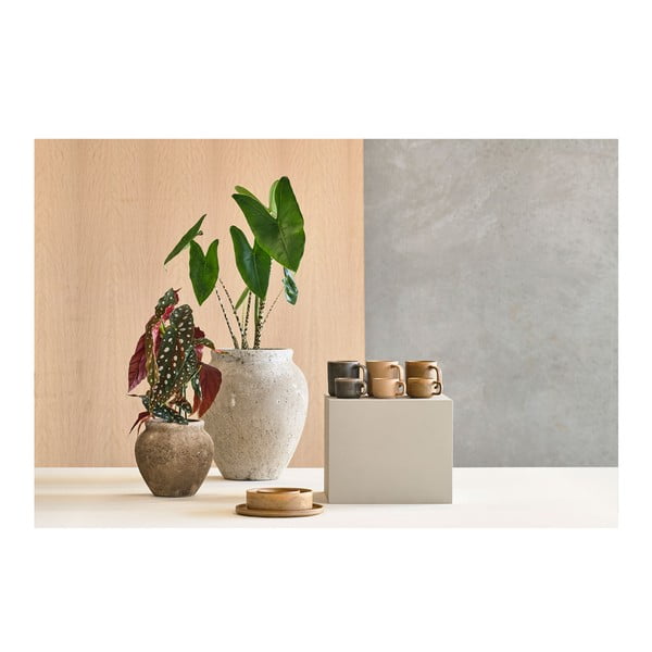 2 bēšu porcelāna krūžu komplekts Villa Collection Fjord, 250 ml-image-1