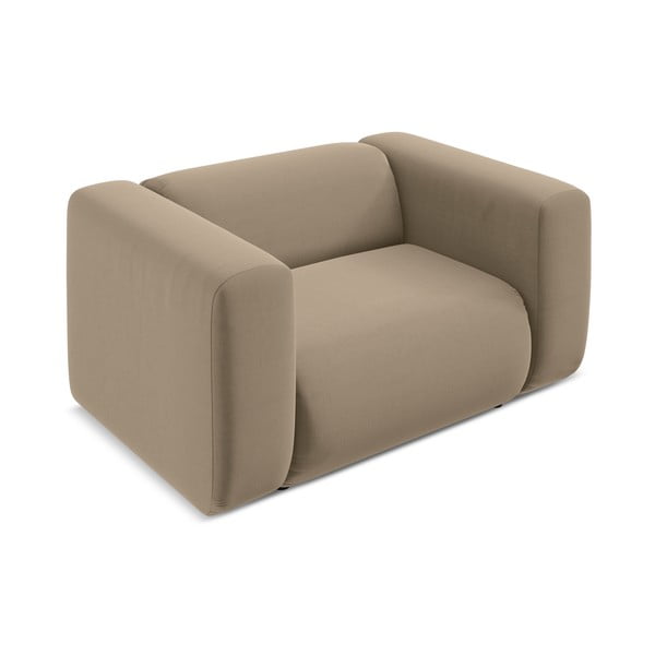 Bēšs samta atpūtas krēsls Ekahi – Makamii-image-3