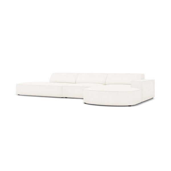 Bēšs stūra dīvāns no buklē auduma (labais stūris) Jodie – Micadoni Home-image-3