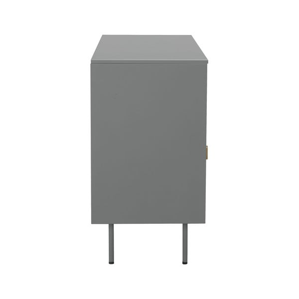 Pelēka metāla vitrīna 104x80 cm Rosalie – Støraa-image-4