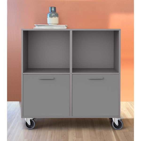 Pelēka kumode uz riteņiem Keep by Hammel-image-1