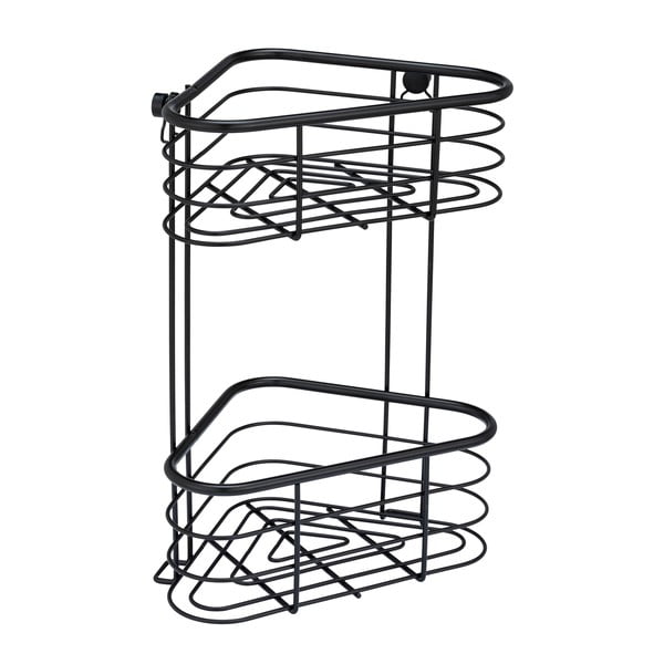 Melns stūra dušas plaukts Wenko Trestina, 25 x 35 cm-image-2