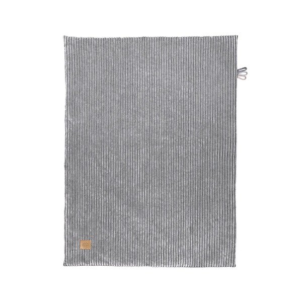 Pelēka velveta bērnu sega 100x77 cm – Meowbaby