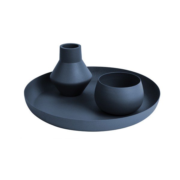 Zila vāze PT LIVING Nimble Angled, ⌀ 9 cm-image-1