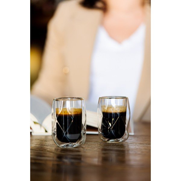 Espreso krūzes ar dubultsienu (2 gab.) 100 ml Geo – Vialli Design-image-1