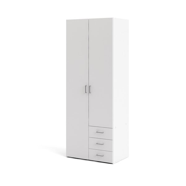 Balts drēbju skapis 78x200 cm Space – Tvilum-image-3