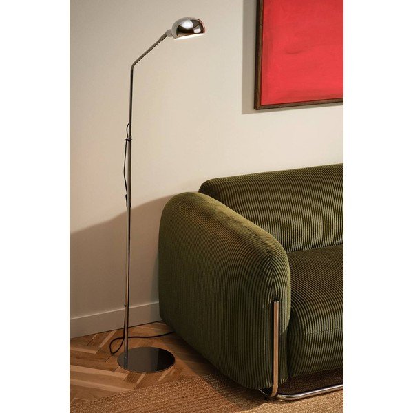 Spīdīgas sudraba krāsas metāla stāvlampa ar saliekamu konstrukciju (augstums 146 cm) Lincon – Jotex-image-1