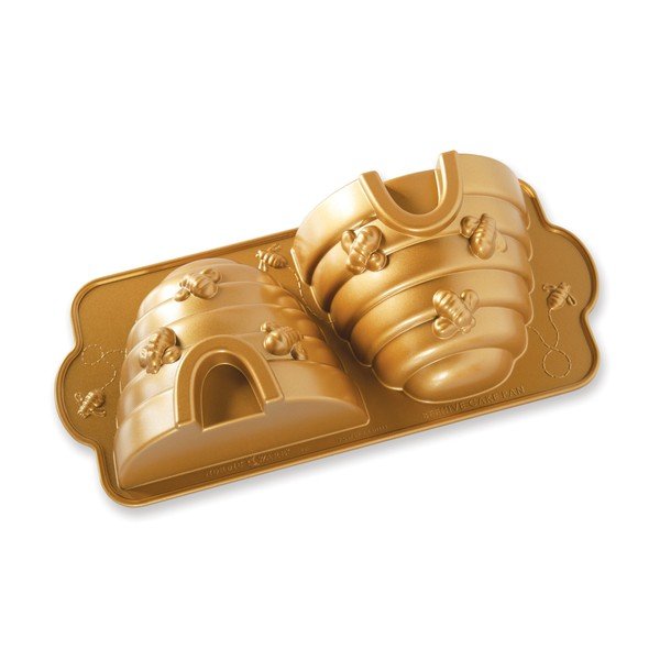Cepšanas forma zelta krāsā Nordic Ware Bee Hive, 2,4 l