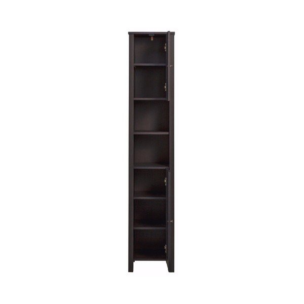 Tumši brūns koka augsts skapis Støraa Jenny, platums 35 cm-image-1