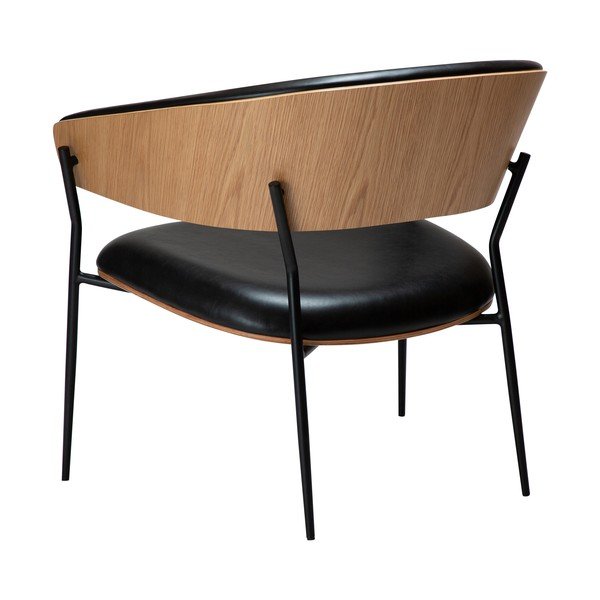 Melns atpūtas krēsls no ādas imitācijas Crib – DAN-FORM Denmark-image-3