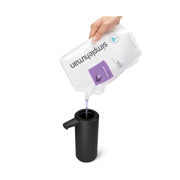 Melns tērauda automātisks ziepju dozators 266 ml – simplehuman-image-4