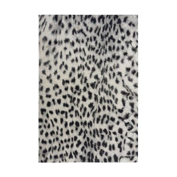 Melni pelēks paklājs Flair Rugs Leopard, 120 x 170 cm
