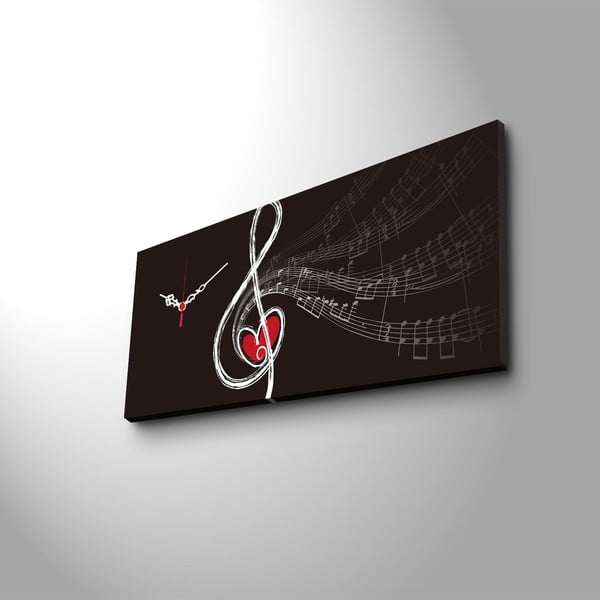 Dekoratīvs sienas pulkstenis Violin Key, 30 x 70 cm-image-2