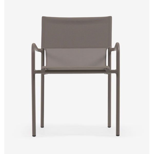 Brūns alumīnija dārza krēsls Kave Home Zaltana-image-4
