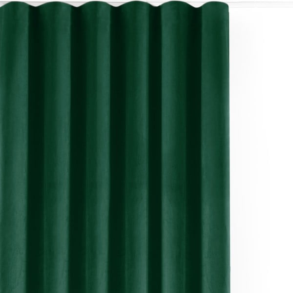 Zaļš samta daļēji gaismu necaurlaidīgs aizkars 140x225 cm Velto – Filumi