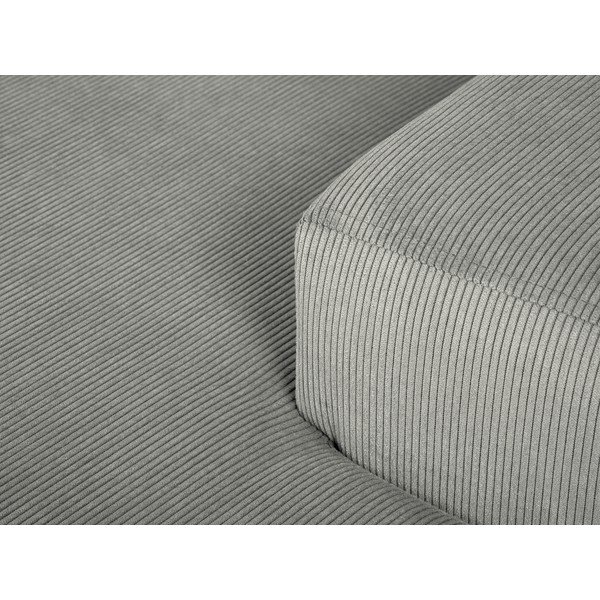 Gaiši pelēks velveta stūra dīvāns Cosmopolitan Design Hobart, labais stūris-image-1