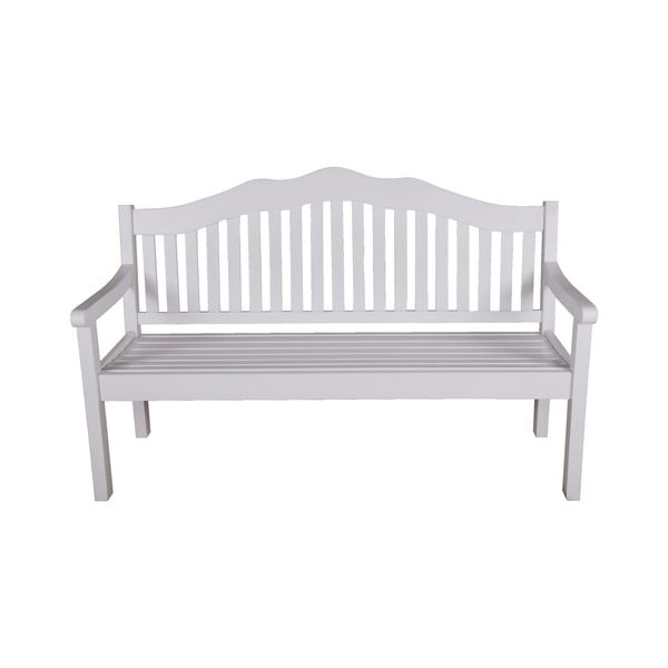 Balts masīvkoka dārza sols Austin – Garden Pleasure-image-1