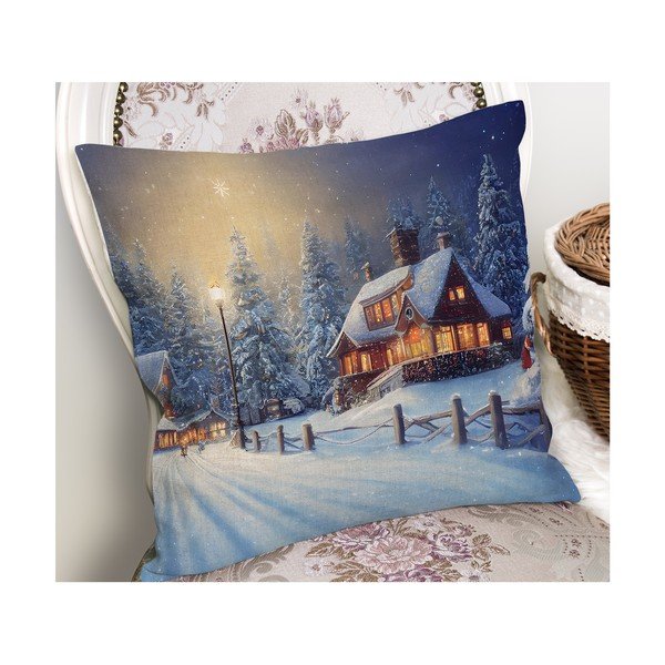 Spilvendrāna ar Ziemassvētku motīvu 43x43 cm – Mila Home-image-2