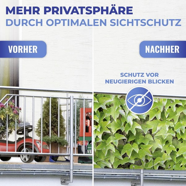 Zaļš plastmasas balkona aizslietnis 500x85 cm Wilder Wein – Maximex-image-4