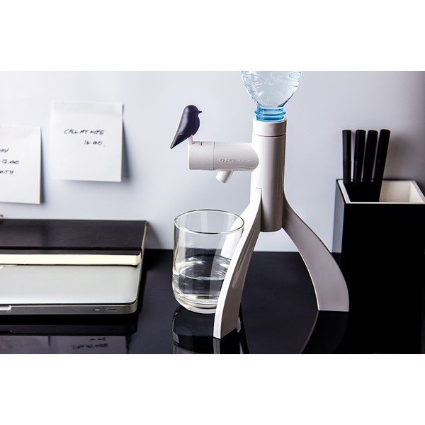 QUALY Thirsty Bird PET pudeļu turētājs, melns-image-1