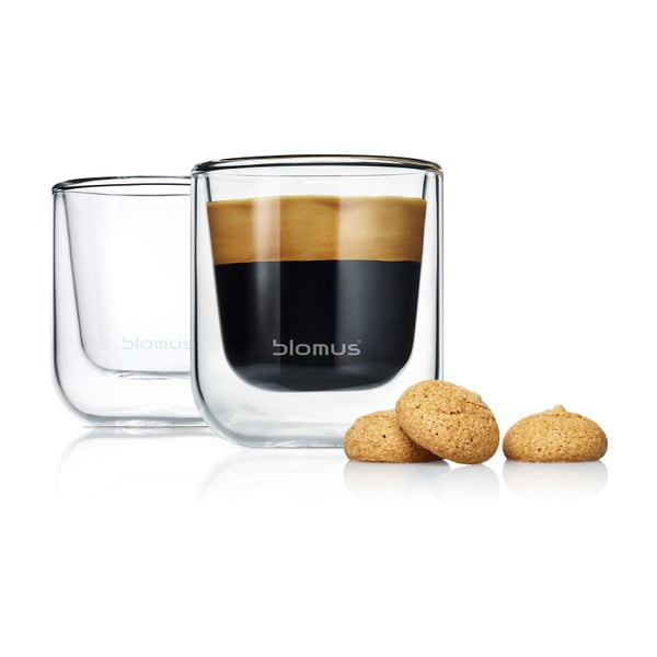Dubultsienu glāzes (2 gab.) 80 ml Nero – Blomus-image-2