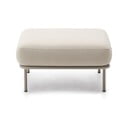 Bēšs kāju soliņš no buklē auduma Aurum – Kave Home