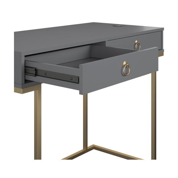 Pelēks rakstāmgalds CosmoLiving by Cosmopolitan Camila-image-2