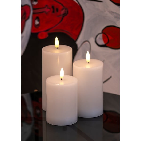 LED svece (3 gab.) (augstums 15 cm) Sille Exclusive – Sirius-image-3