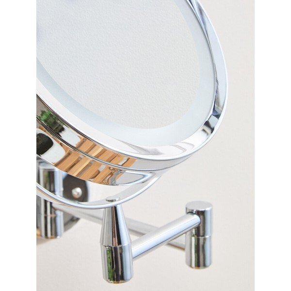 Kosmētikas spogulis ar gaismu/palielināmais (ar 2x palielinājumu) 18x29 cm Cassini – Premier Housewares-image-3