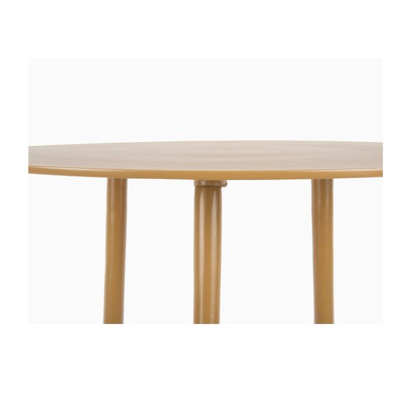 Dzeltens metāla sānu galdiņš Leitmotiv Supreme, ø 37 cm-image-1