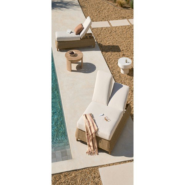 Ķieģeļu sarkans divvietīgs rotangpalmas regulējams dārza zvilnis Meria – Kave Home-image-2