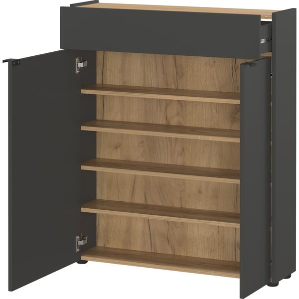 Antracīta pelēks skapītis 82x102x22 cm Ameca – Germania-image-2