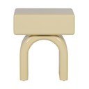 Gaiši dzeltens spīdīgs naktsskapītis Zorel – WOOOD