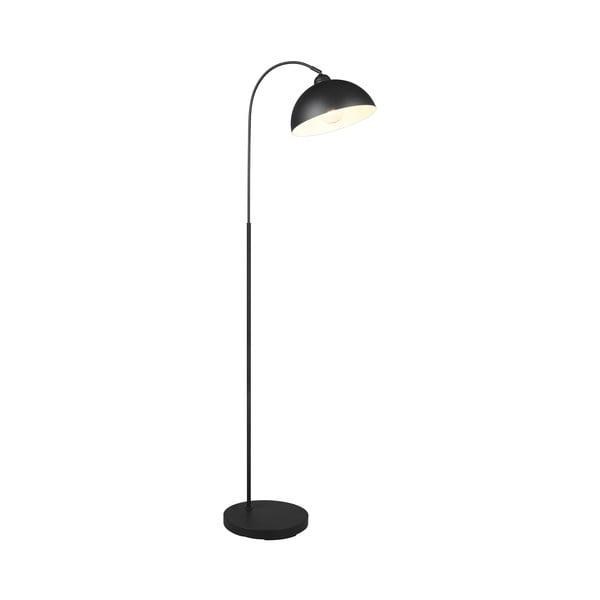 Melna stāvlampa ar metāla abažūru (augstums 170 cm) Sierra – Trio