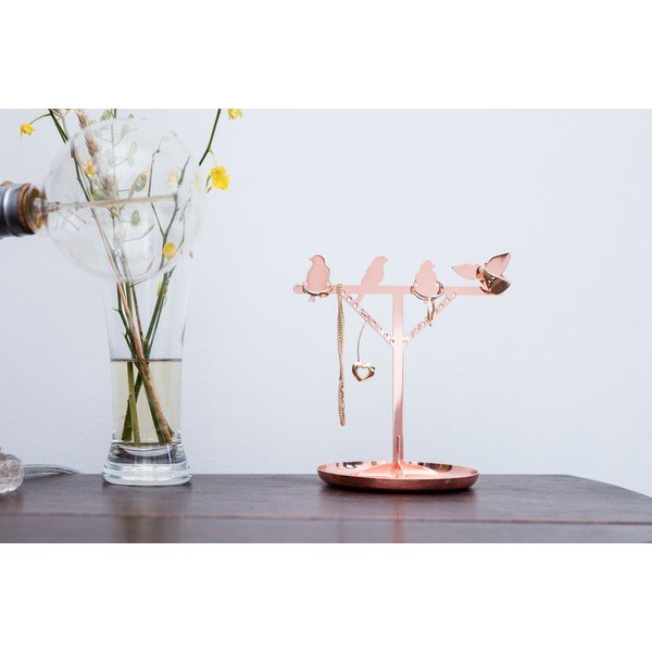 Rotaslietu statīvs vara krāsā Kikkerland Bird, augstums 20 cm-image-1