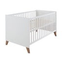 Balta/dabīga toņa bērnu gultiņa 70x140 cm Ole – Roba