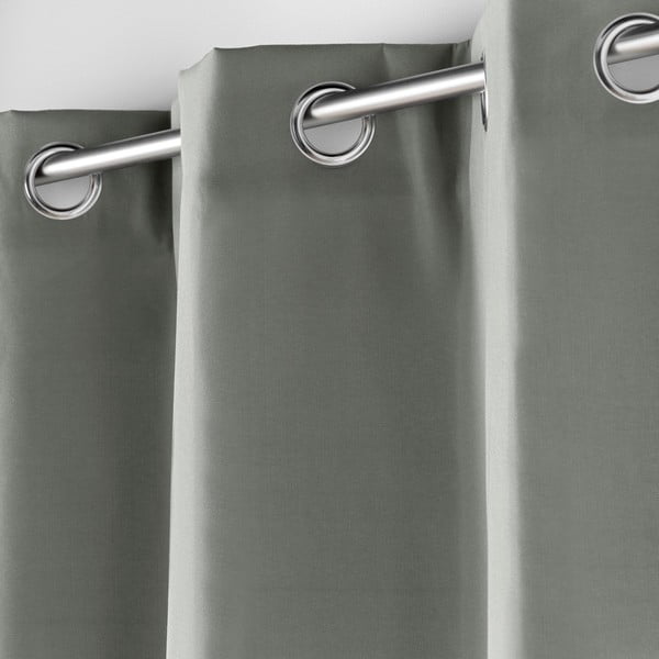 Pelēks mikrošķiedras siltumizolējošs aizkars 135x180 cm Micropolar – douceur d'intérieur-image-1