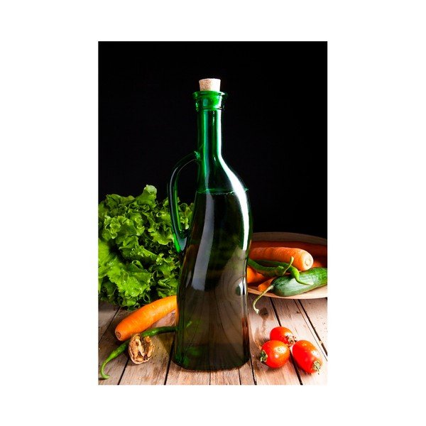 Zaļa eļļas pudele korķa, 750 ml-image-1