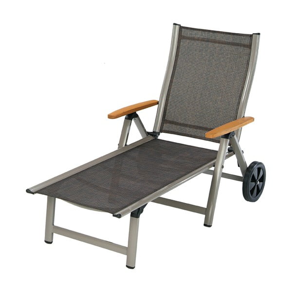 Pelēks/bēšs metāla dārza atpūtas krēsls Ass Comfort – Sun Garden