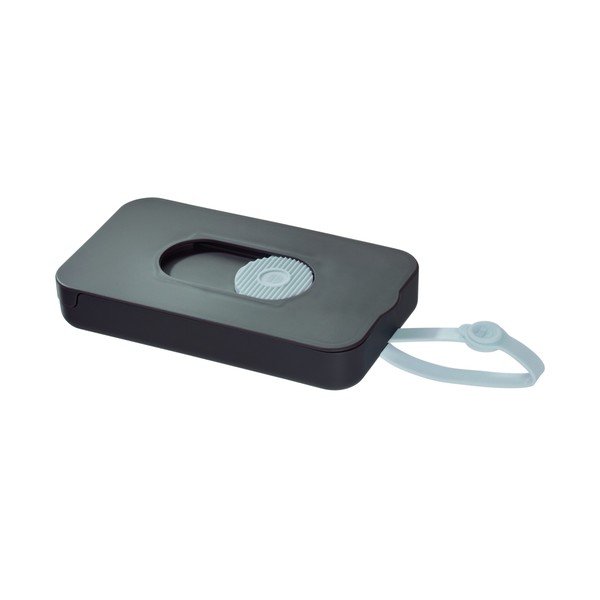 Pelēks ceļojuma salvešu dozators iDesign Clean-image-2